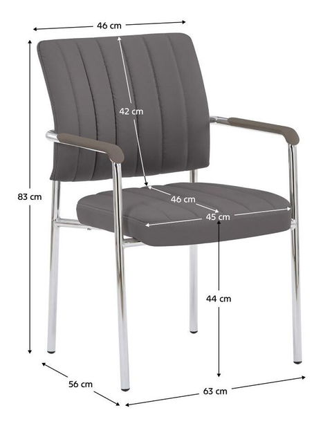 Konferencijska stolica Flos (taupe + krom)