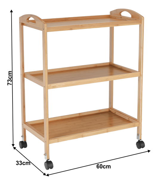 Cărucior servire Marshal (natural)
