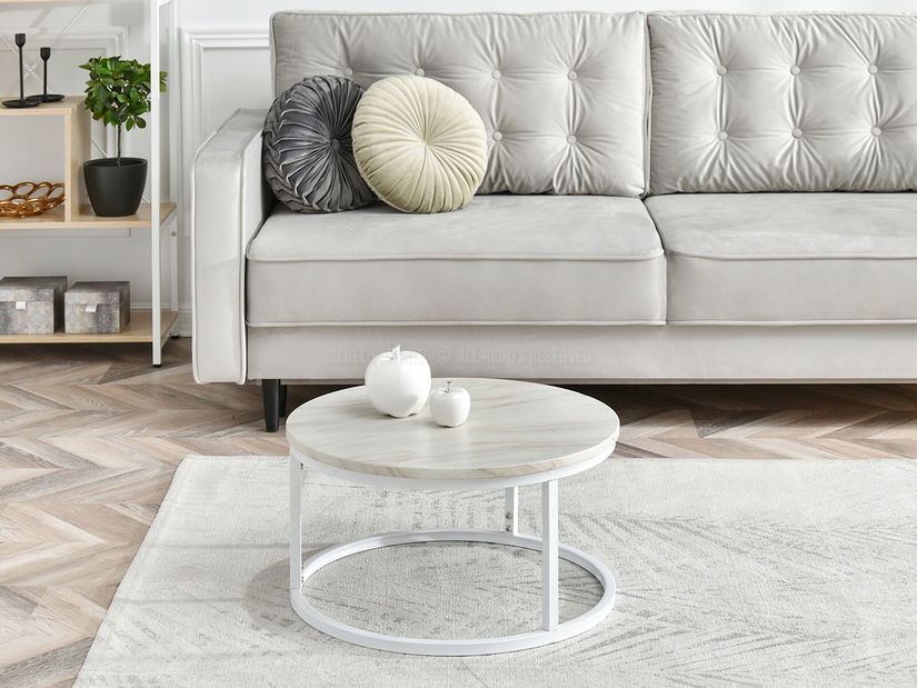 Stolić za kavu Kolja stolić S (bež + bijela)