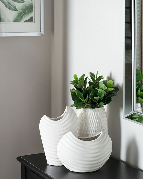 Vază LAVENA 25 cm (sticlă laminat) (alb)