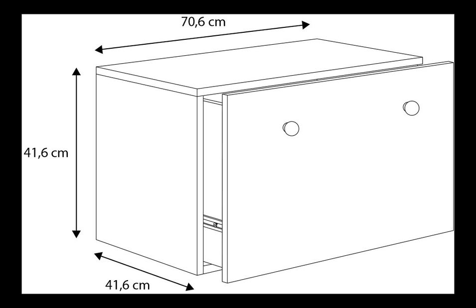 Kutija za pohranu za djecu Ione (bijela)