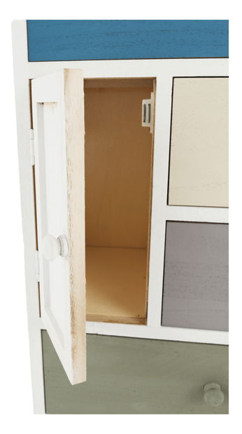 Komoda Minua (biela + viacfarebné)