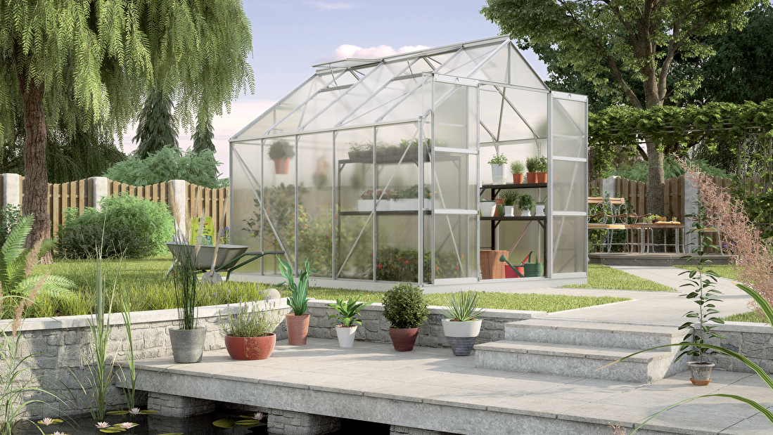 Stil clasic Greenhouse Jupiter 8300 (policarbonat + aluminiu anodizat)