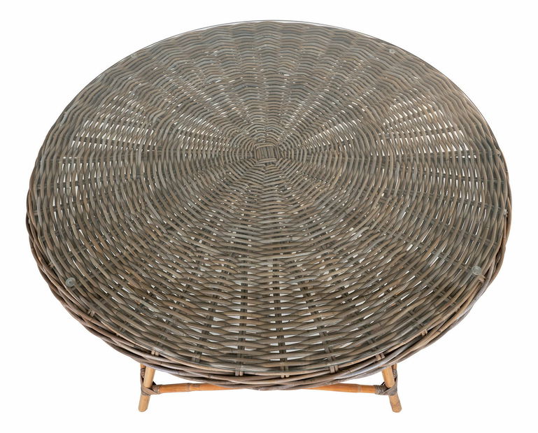 Záhradný stôl Liravena 2 (hnedá + sivá)