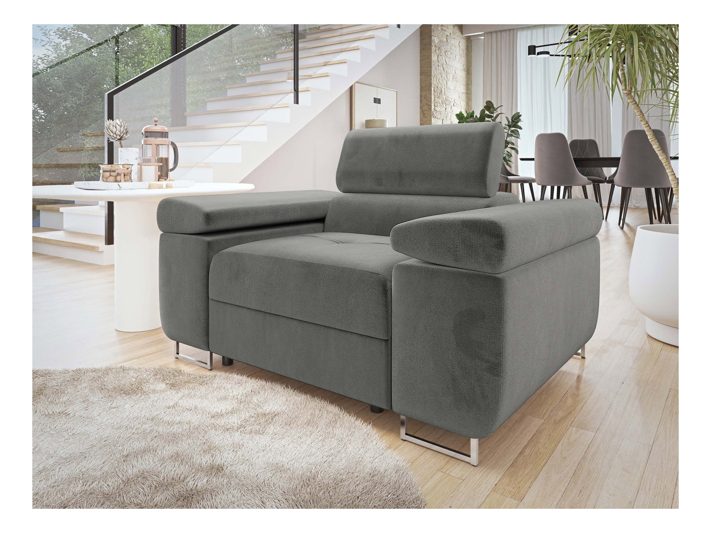 Kreslo Terazuro 1 (sivá) 