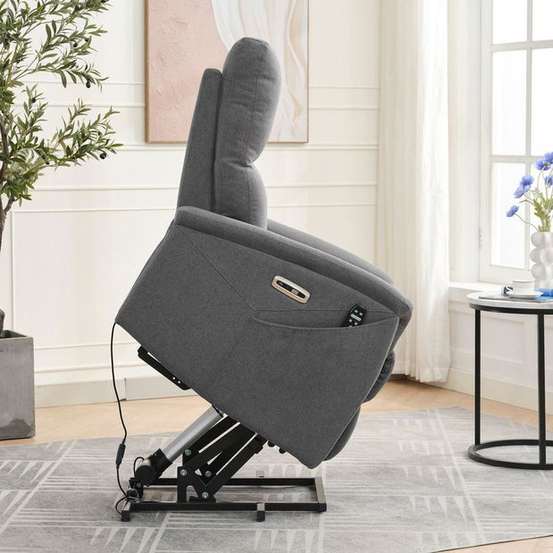 Polohovacie kreslo Tesalureza (sivá)