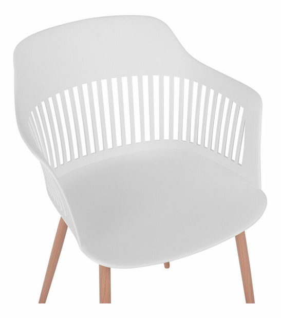 Set 2 ks. jedálenských stoličiek BARCA (biela)