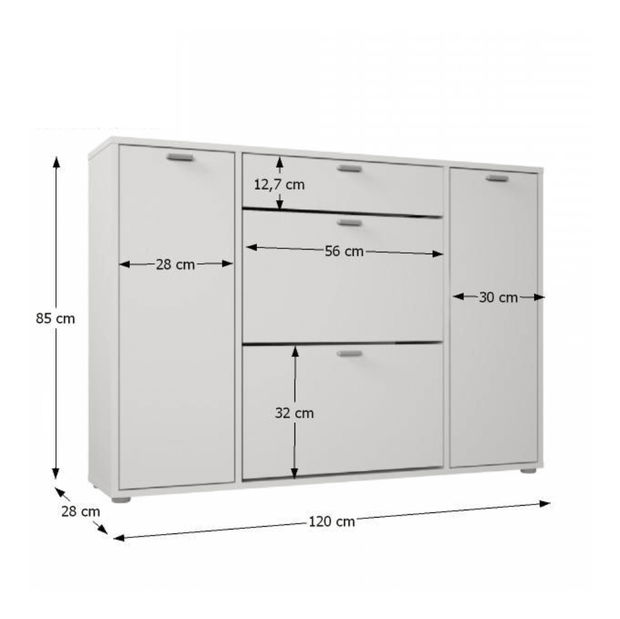 Pantofar (Dulap pentru pantofi) Anabell (alb)