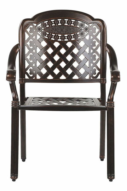 Set 4 buc. scaune de grădină MENEF (maro închis)