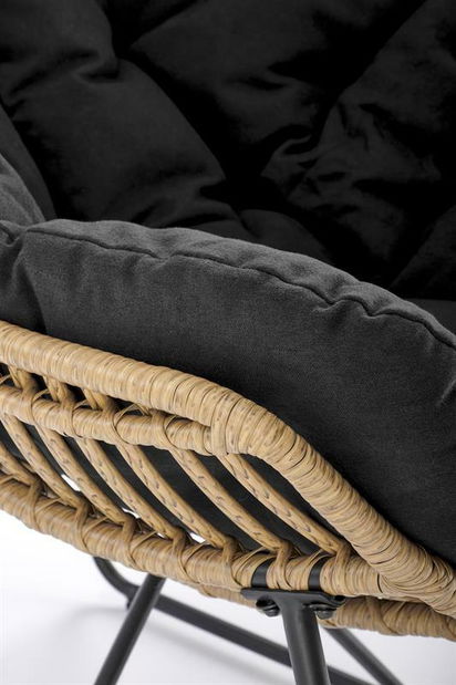 Fotel Whiea (fekete)