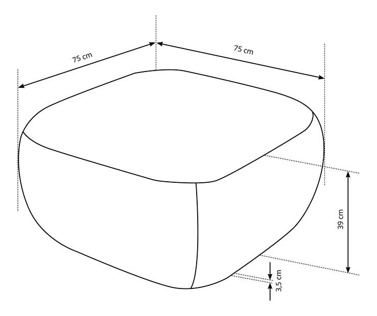 Taburetka Onyx (krémová)