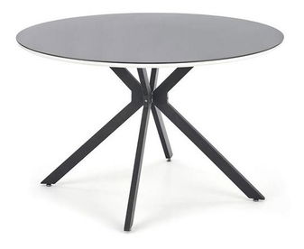 Étkezőasztal Aretha (fehér + fényes fekete)