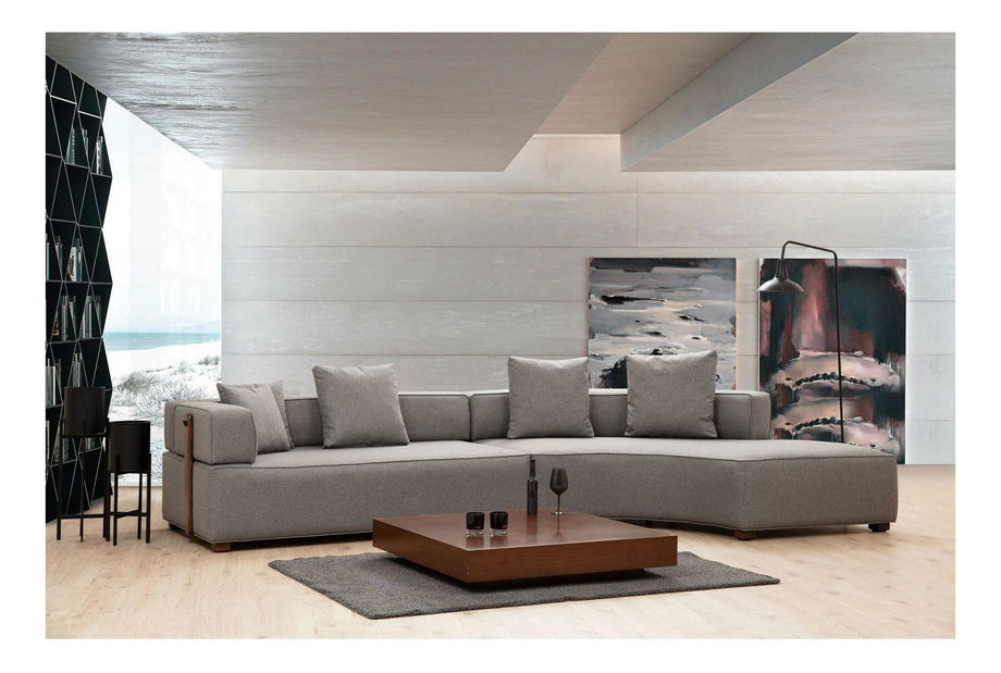 Kutna garnitura Gondulatta 4 (D) (siva)