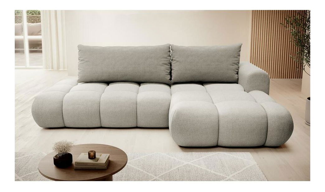 Kutna garnitura Ombre (D) (svijetlosiva + crna)