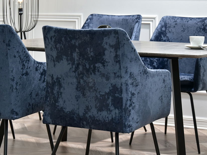 Jedálenská stolička Duplica (sivá + zlatá)