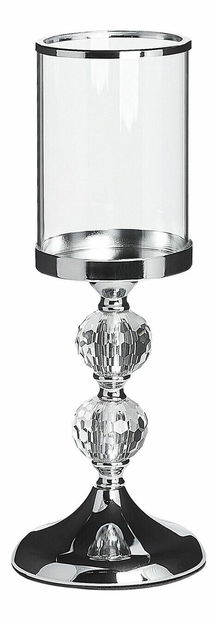Svietnik CUTUI (37 cm) (strieborná)
