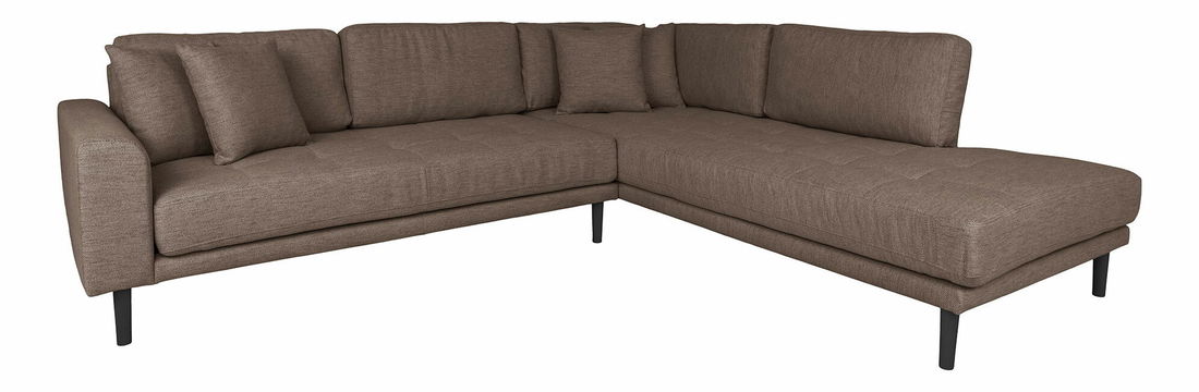 Rohová sedacia súprava (P) Lvaveriaora L (hnedá)