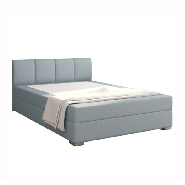 Franciaágy Boxspring 140 cm Rhoni (mentol) (ágyráccsal, matraccal és tárolóhellyel) *bazár