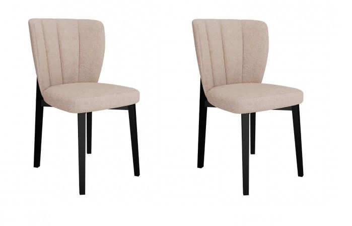 Set 2 ks. jedálenských stoličiek ST 106 (béžová + čierna) *výpredaj