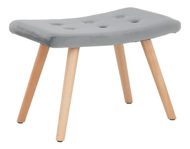 Kreslo s taburetkou Lance New (sivá) *bazár