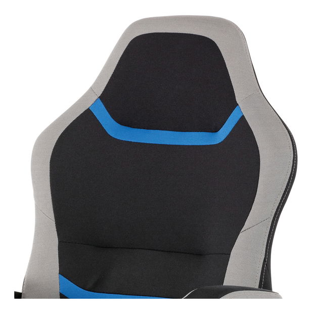 Gamer szék/fotel Leira-L611-BLUE (fekete + szürke + kék)