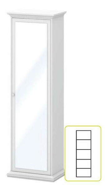 Polcos szekrény Phung 75356