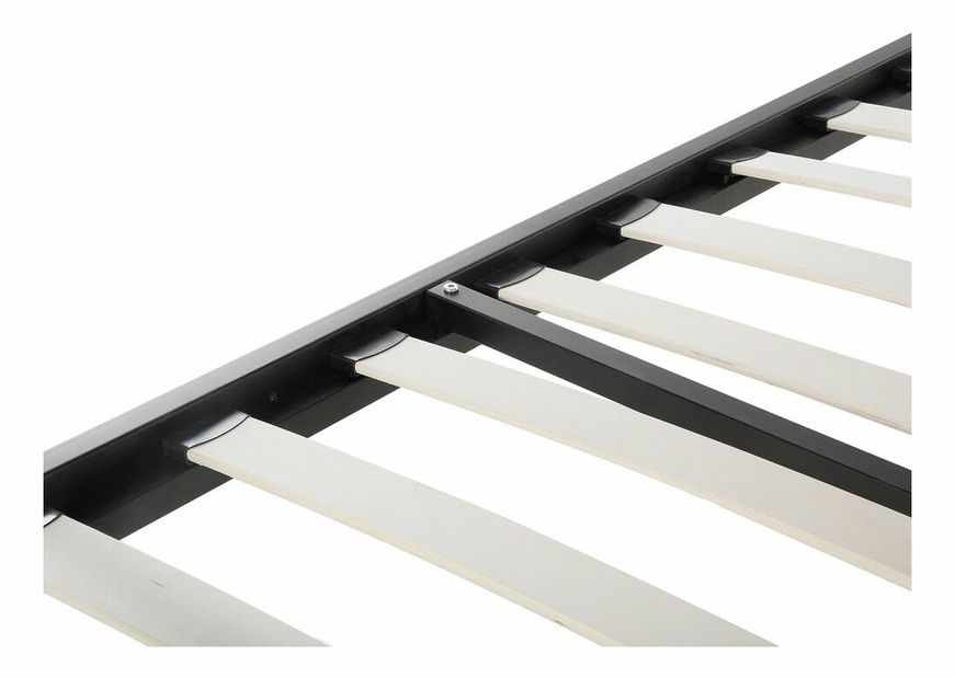 Pat matrimonial 180 cm LAURA (cu somieră) (negru)