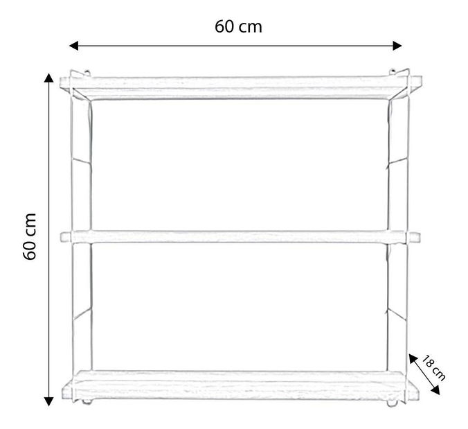 Polica Dimoki (dub zlatý) 