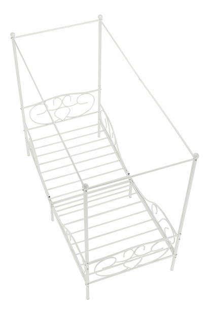 Jednolôžková posteľ 90 cm Anabella (biela) (s roštom)