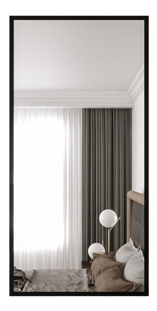 Zrkadlo Dexton (čierna matná)