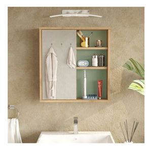 Fürdőszoba szekrény Nammy (tölgy + zöld) 