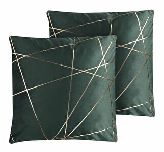 Set 2 buc perne decorative 45 x 45 cm Pinnie (verde)