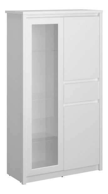 Vitrină Ethan 2D1W1S (alb)
