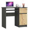 PC stolík Bhaskar (sivá + dub artisan) (P)