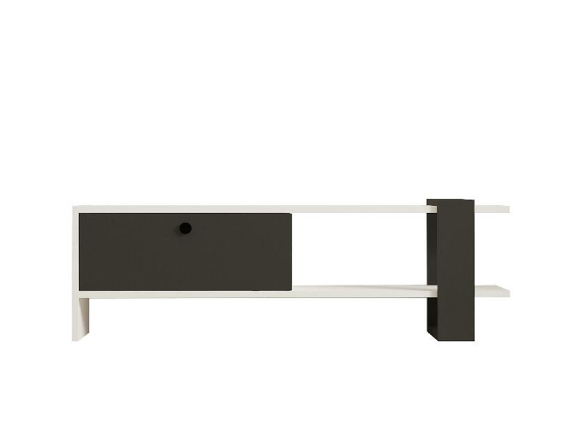 TV asztal/szekrény Balodu 1 (antracit + fehér) 