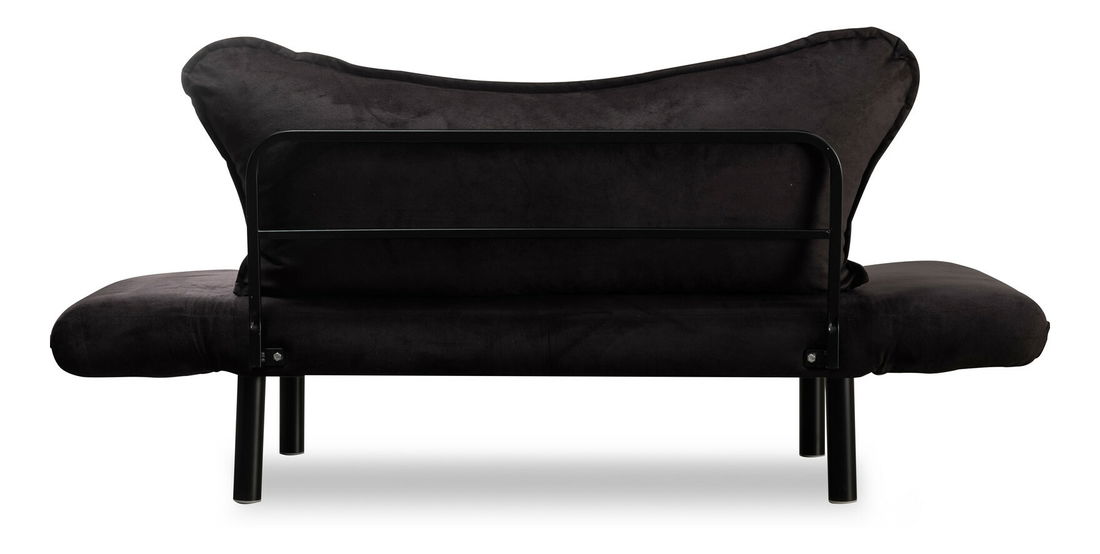 Széthúzható kétszemélyes kanapé Chatty (fekete)