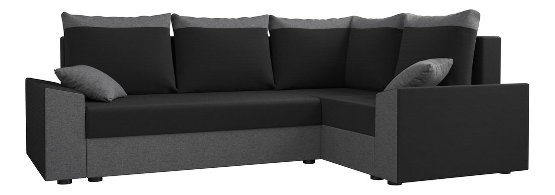 Colțar Paragon Plus (Gri + Negru) (D)