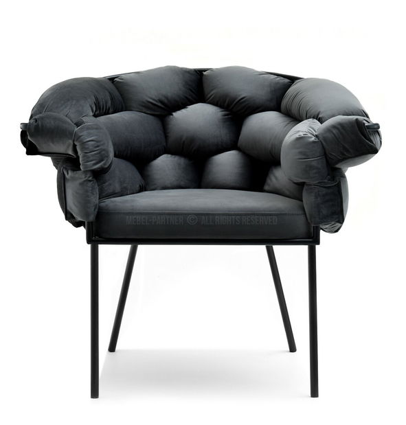 Relax fotel Piplio (grafit + fekete)