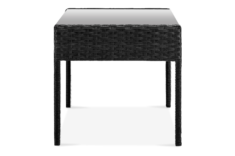 Set de mobilier pentru grădină 2+1+1 Devon (negru + bej)