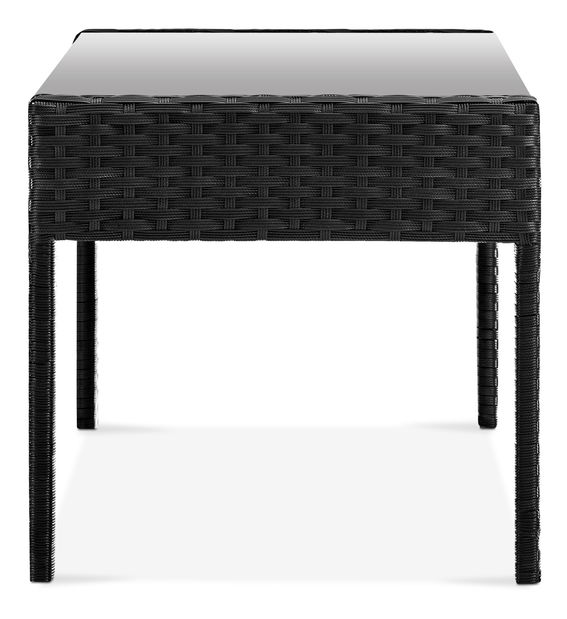 Súprava záhradného nábytku 2+1+1 Devon (čierna + béžová)