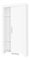Polcos szekrény Camber C4 (fehér)