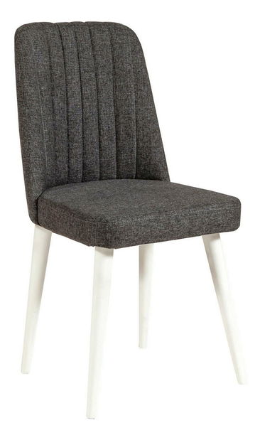 Set mobilier sufragerie Vlasta 5 (alb + antracit) (pentru 4 persoane)