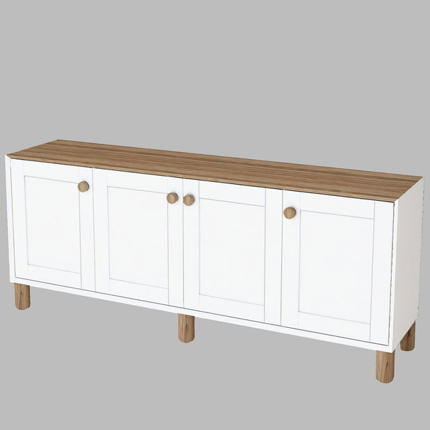 Komód Bohsody (rusztikus dió) 