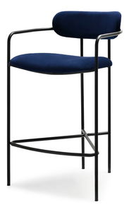 Stolička Viola (námorícka modrá + čierna)
