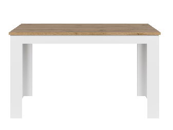 Masă de sufragerie extensibilă 135-184 cm Vina (alb + Stejar wotan)