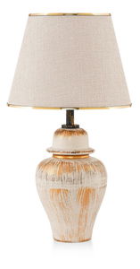 Stolová lampa Noxortta 2 (krémová + zlatá)
