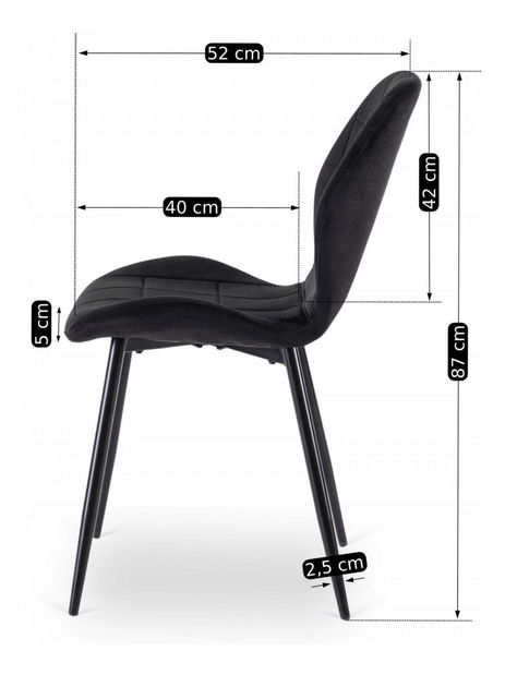 Jedálenský set Ecunumici 3 (dub zlatý + čierna) (pre 8 osôb)