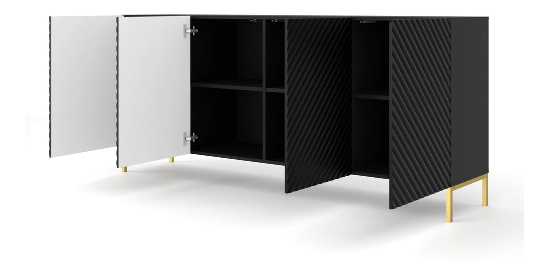 Dulap Surfy 4D (Negru + Negru)