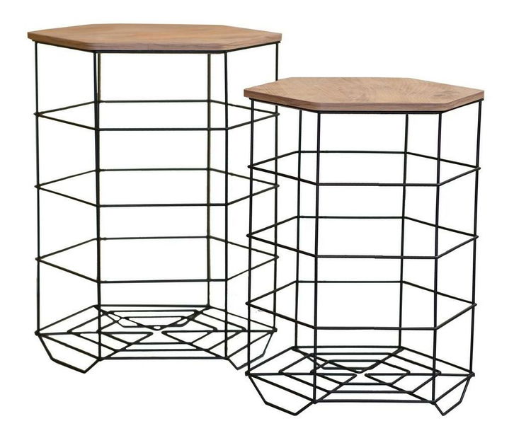 Konferenčný stolík Lusamu (dub + čierna) 