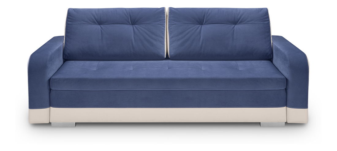 Pohovka trojsedačka BRW Luna Lux 3DL (modrá + sivá)